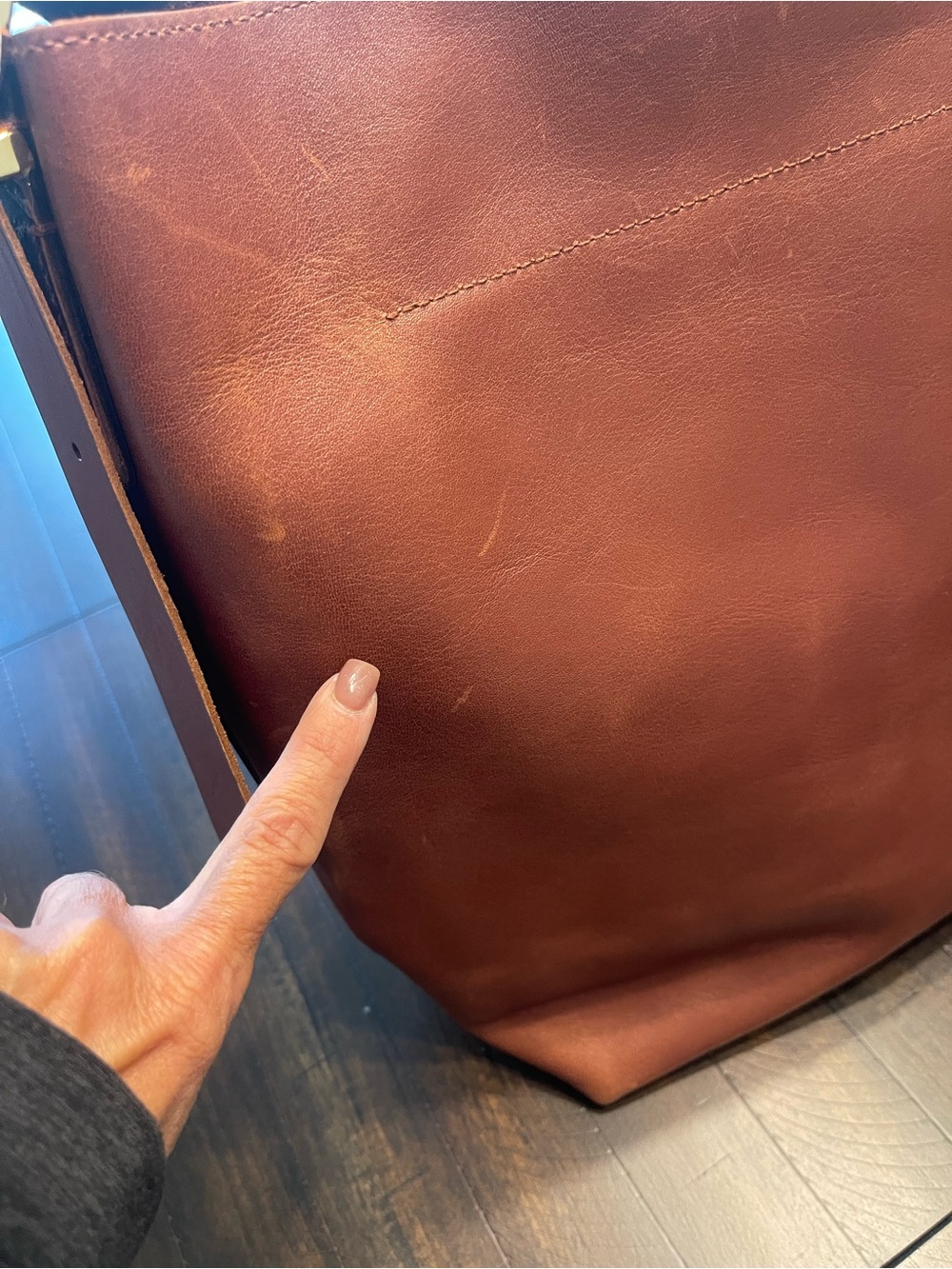 Madewell Leather Essential Tote in Chestnut Brown - Picture 9 of 12